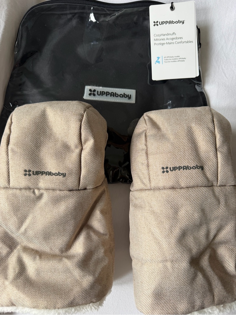 UPPAbaby Cozy Handmuffs Mittens in Beige